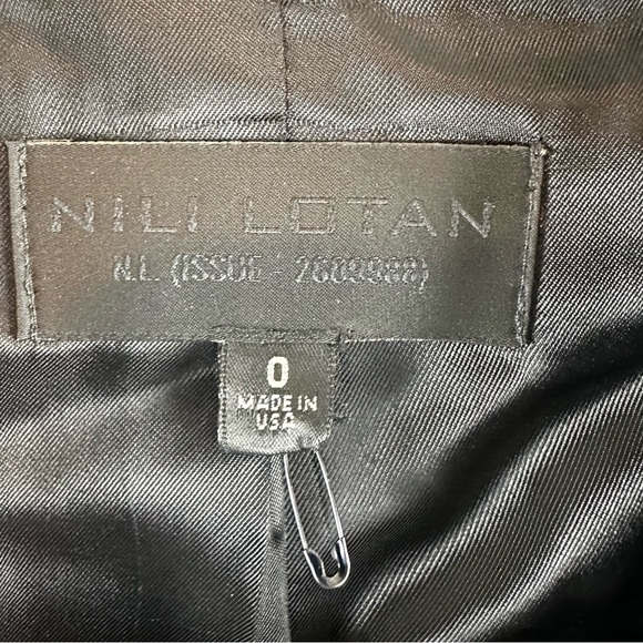 Nili Lotan x Goop Humphrey Velvet Blazer in Black Size 0 - Picture 3 of 9